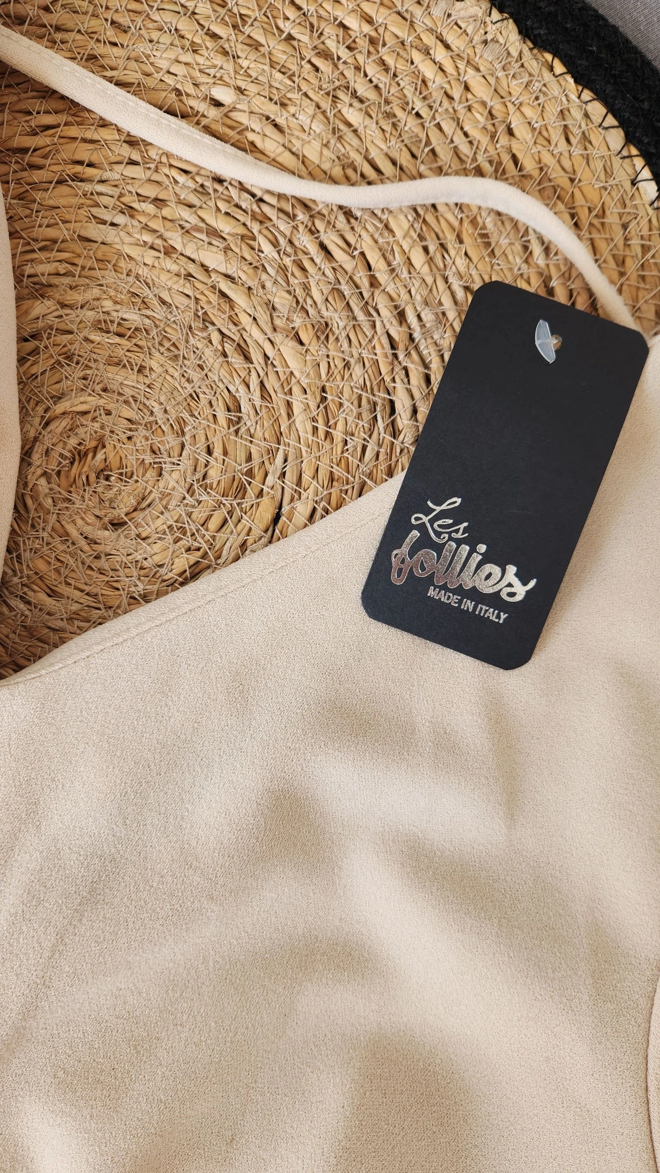 Blote rug jurk met gouden paillettenknoop met sequins ●ONE SIZE●🌸 – photo 5